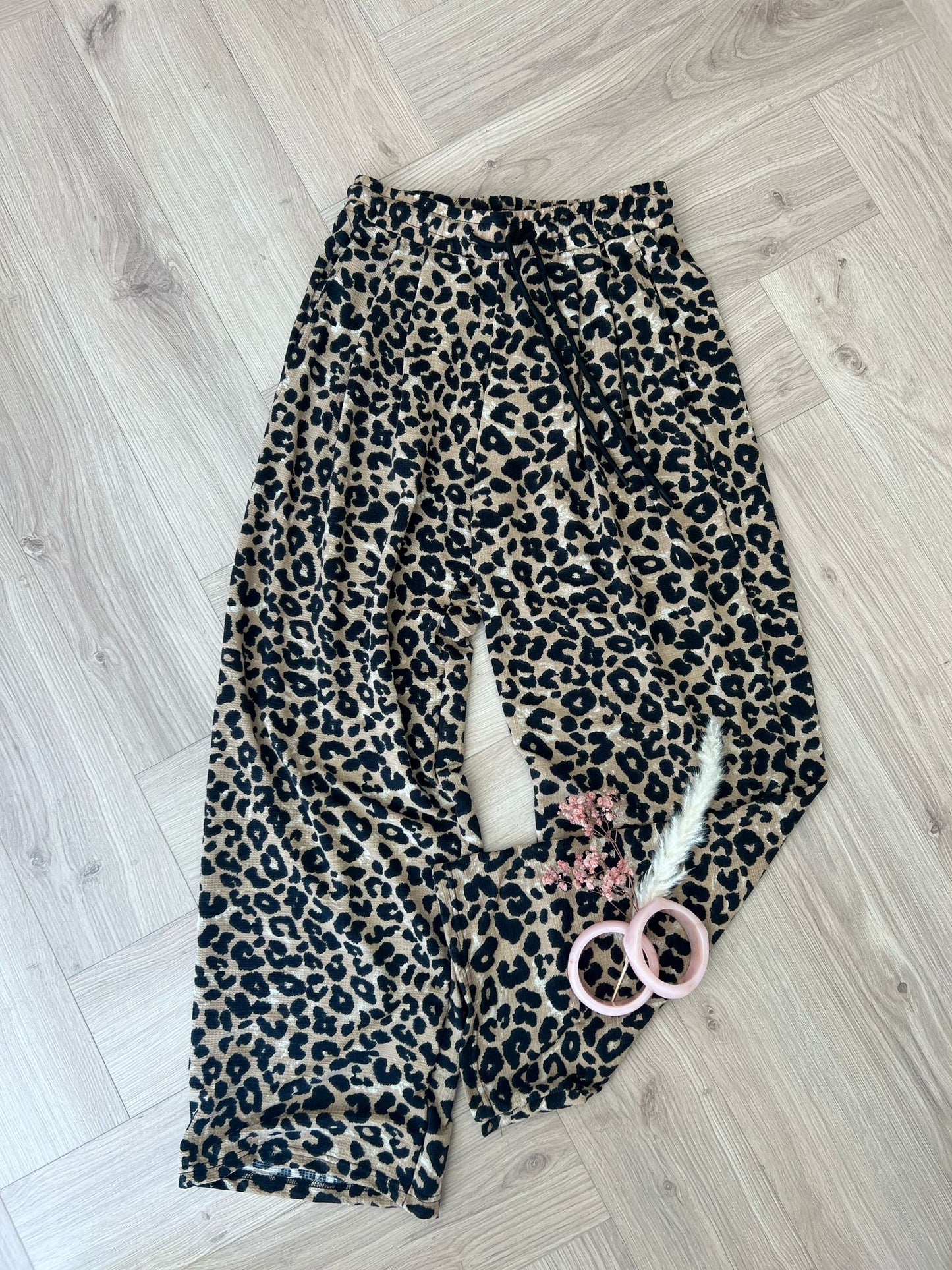 LOVI pantalon léopard fluide