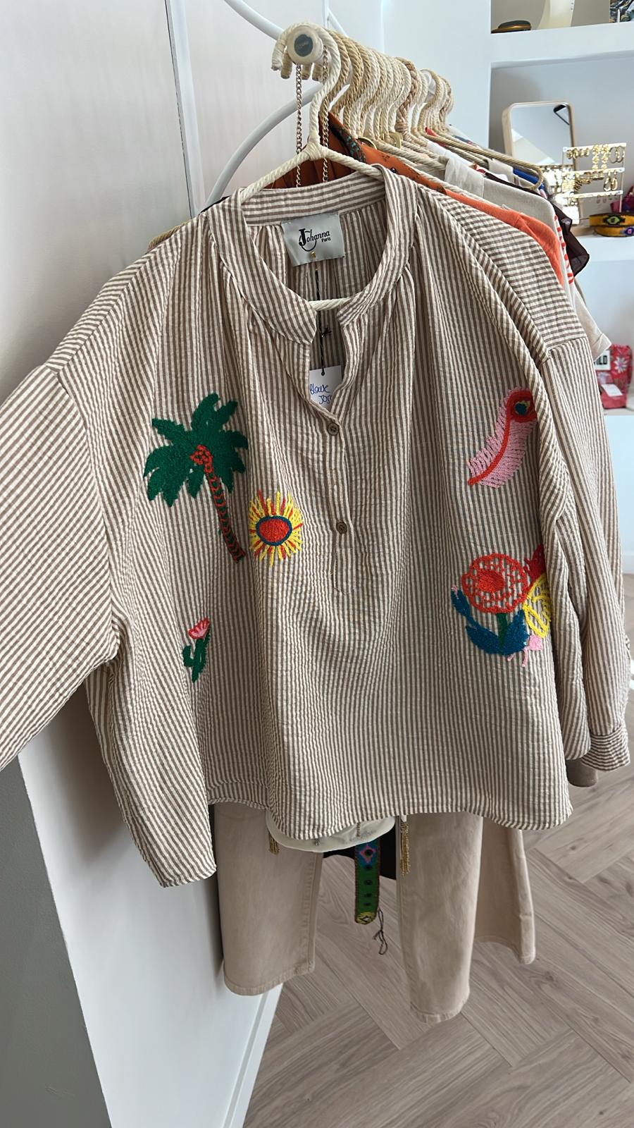 Luna blouse beige taille unique