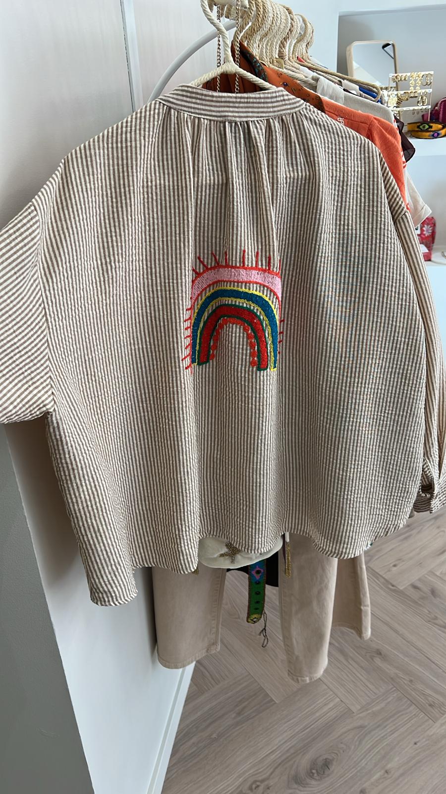 Luna blouse beige taille unique